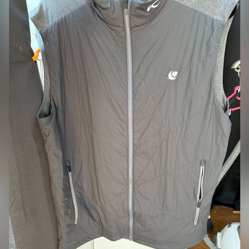 KJUS Retention Vest Men’s XL 54 Grey‎ Quilted Golf Performance Lightweigh